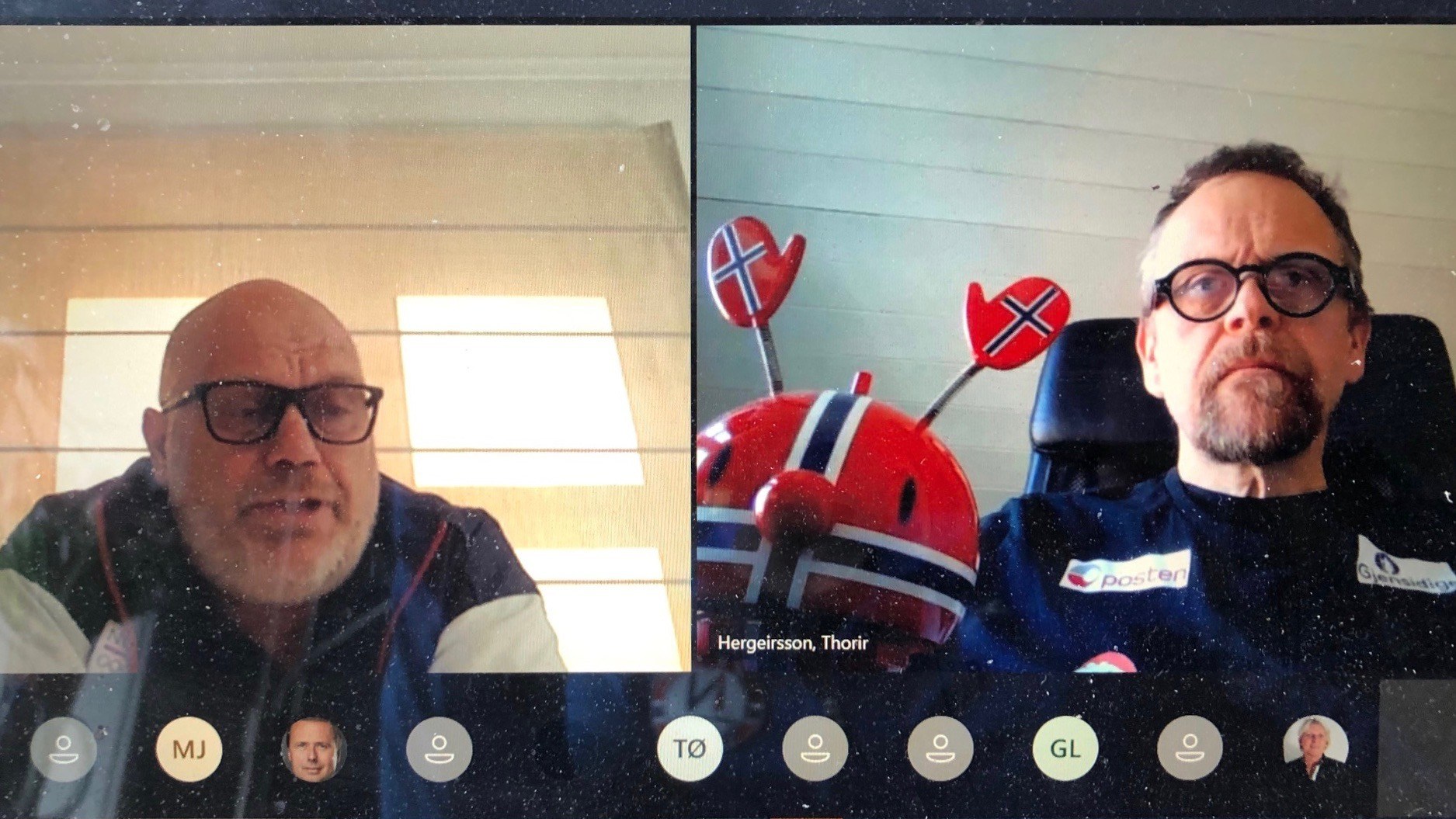 Thorir Hergeirsson og Tom Henning Øvrebø.