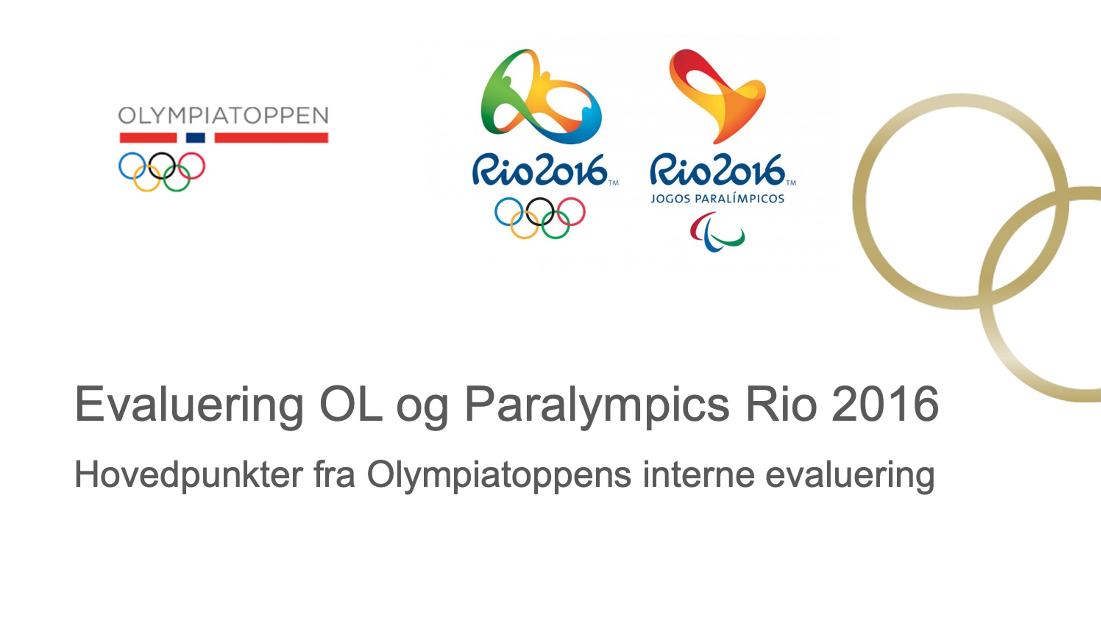 Evaluering av Rio de Janeiro 2016