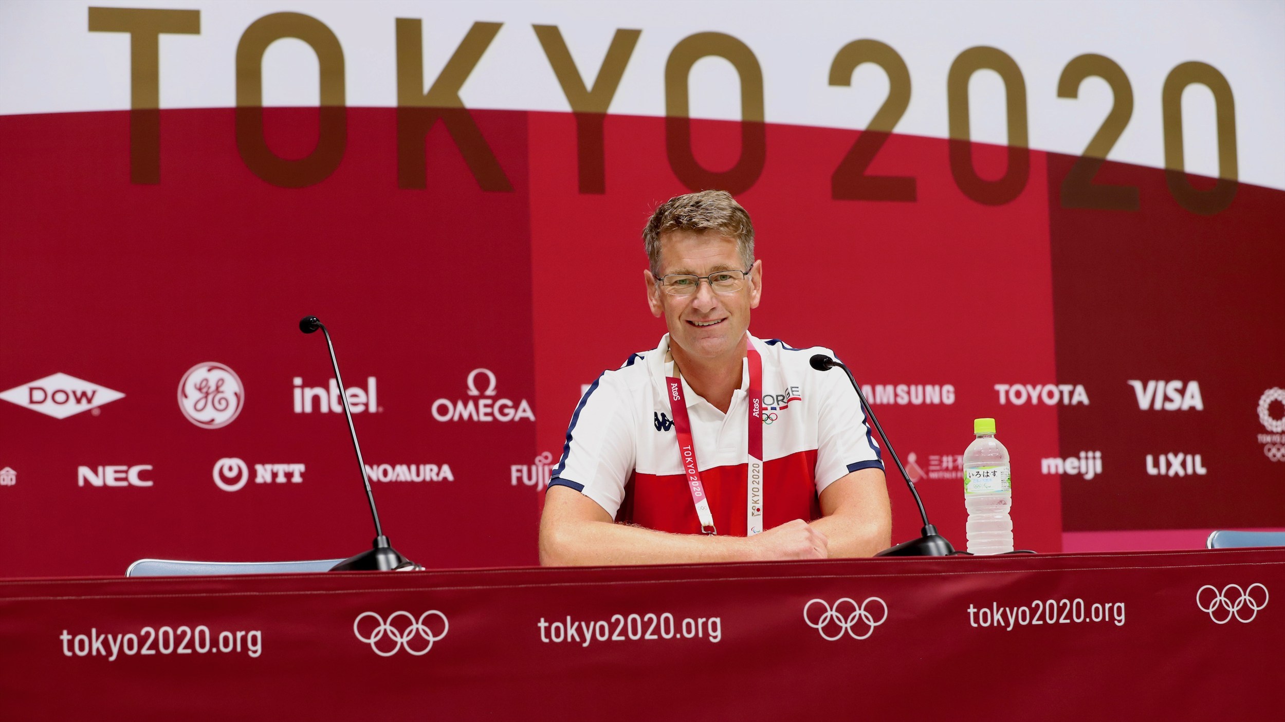 Toppidrettssjef Tore Øvrebø holdt en oppsummeringspressekonferanse etter at alle de norske utøverne var ferdige med sine konkurranser i Tokyo-OL. Foto: Geir Owe Fredheim