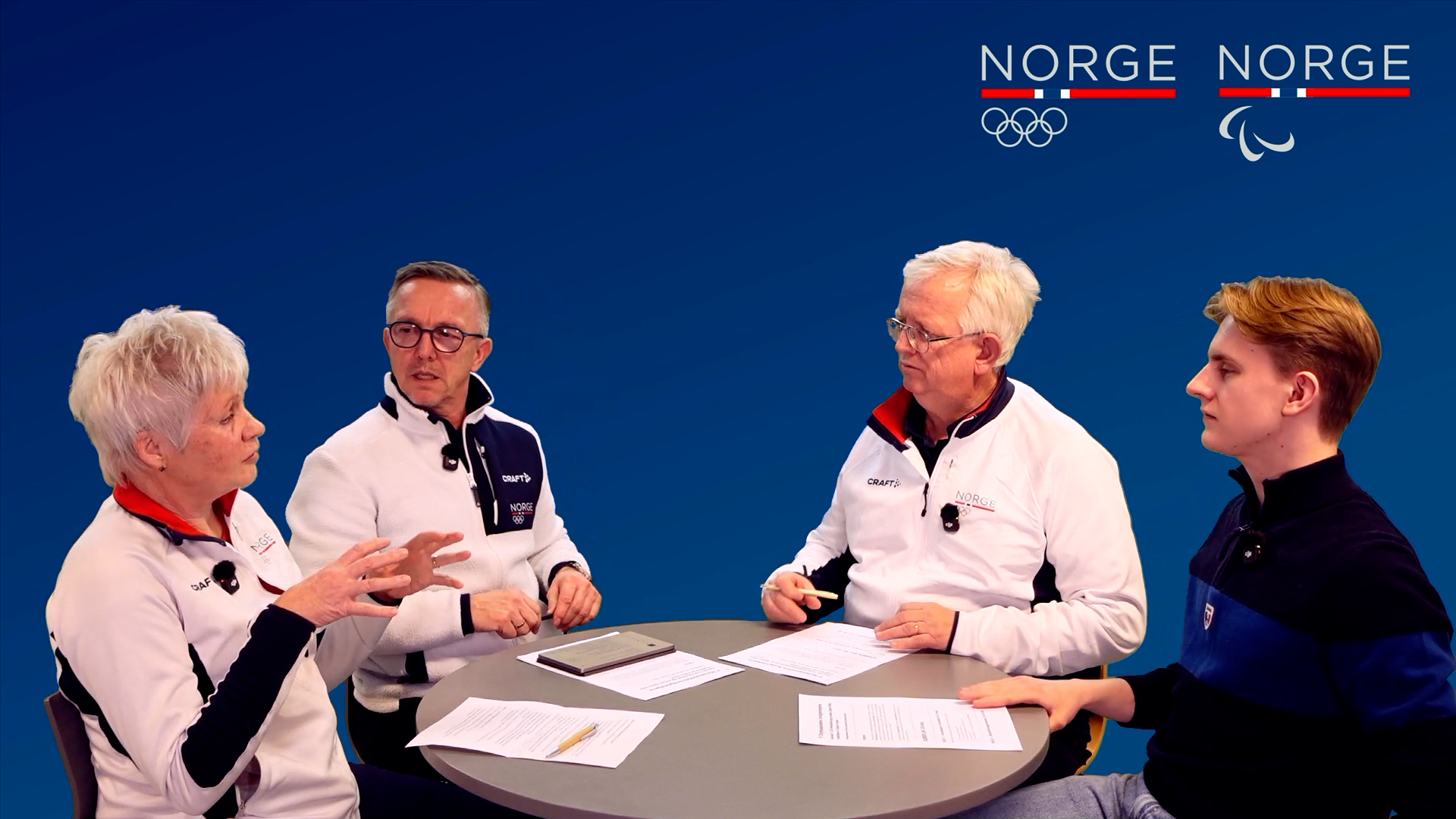 I denne episoden møter du (fra v.) Hilde Fredriksen, Morten Bråten, Øivind Sørvald og Joakim Visnes. (Foto: Skjermdump, Kamilla Fausa, BRIK).