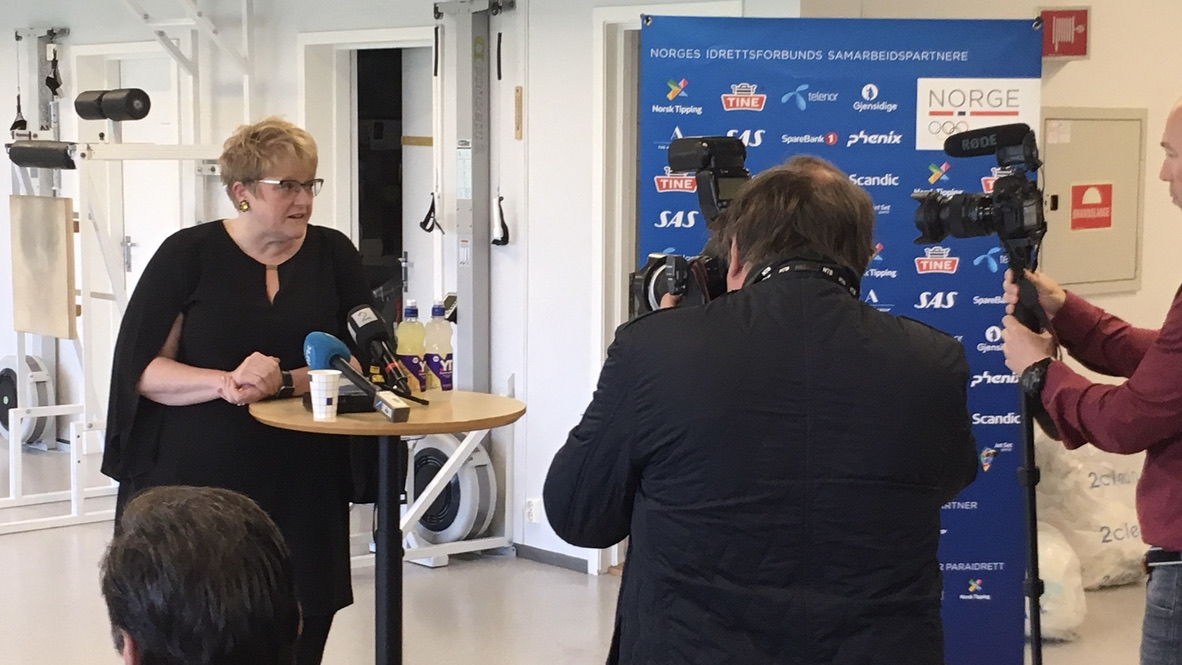 Trine Skei Grande på Olympiatoppen